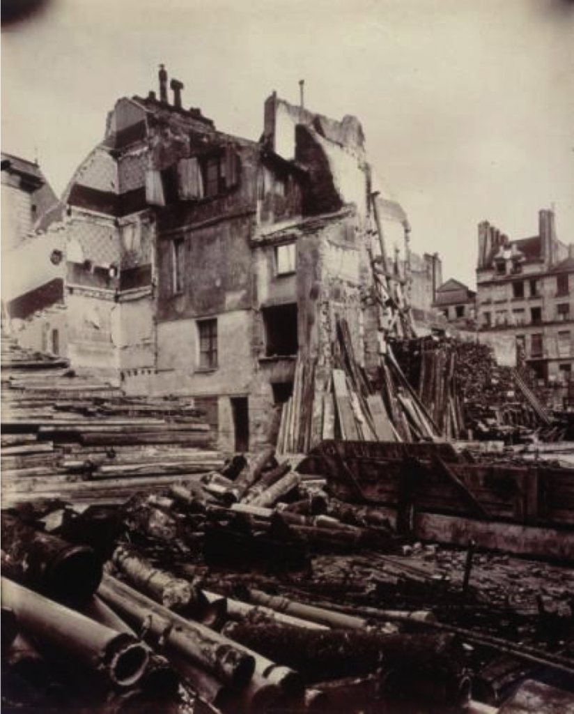 Eugène Atget, Rue de la Parcheminerie, après la démolition, Paris (Vème arrondissement), 15 août 1913. Paris, musée Carnavalet. Crédit :  © Eugène Atget/Musée Carnavalet/Roger-Viollet