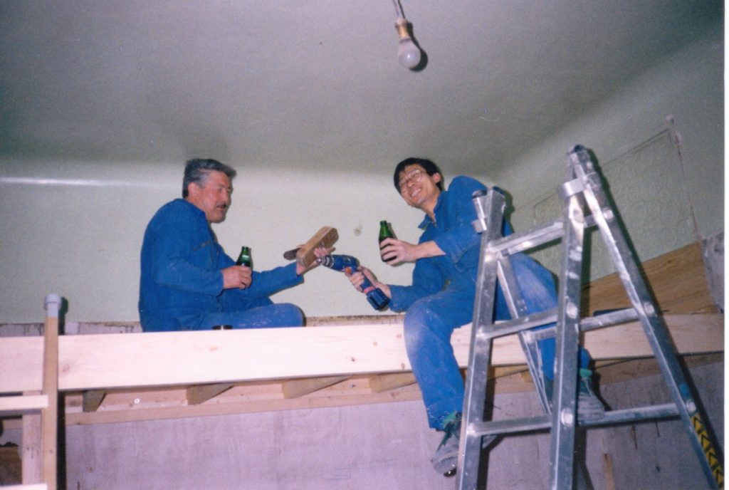 Chantal. Chantier de rénovation 1, l’appartement, Dijon, 1998