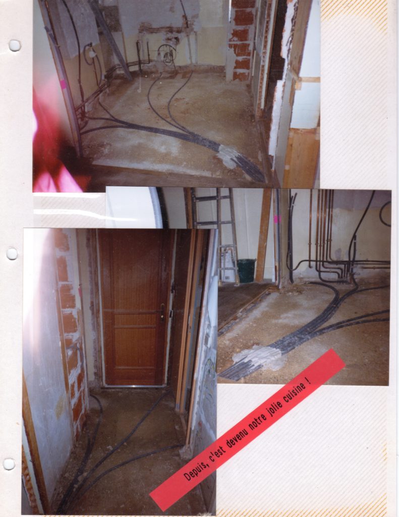 Chantal. Rénovation de la cuisine, appartement, Dijon, 1998