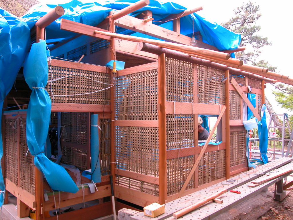 Chantier de construction, Kyoto, Japon, 2003, ©Philippe Bonnin