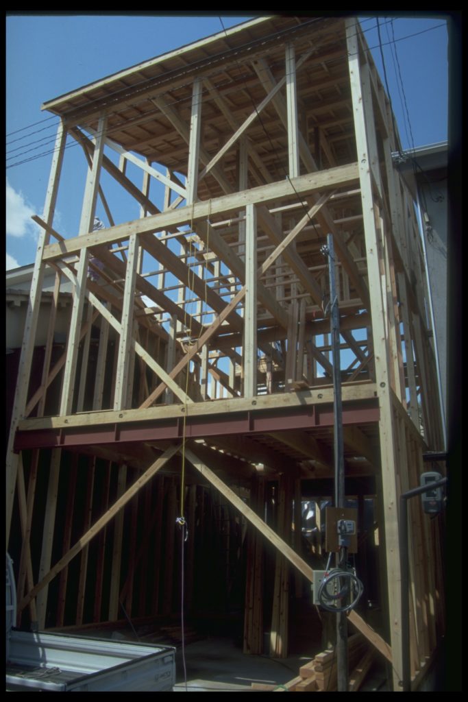 Chantier de construction, Kyoto, Japon, 1999, ©Philippe Bonnin