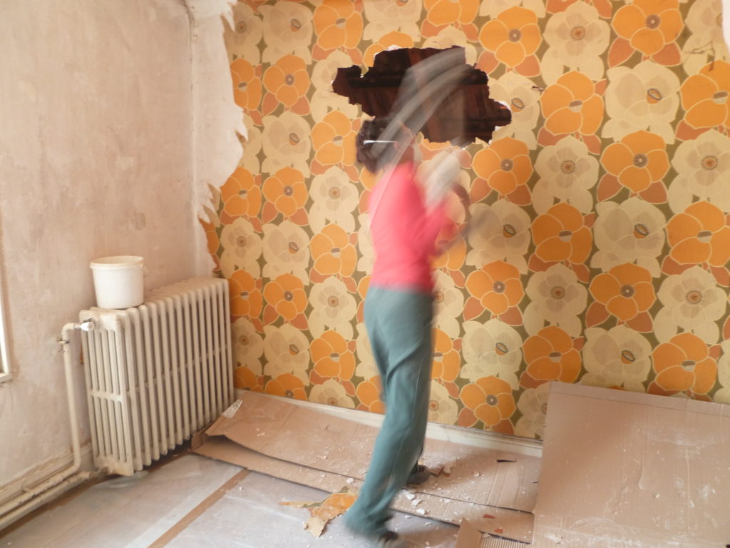Chantal, Chantier de rénovation 2, la maison, Dijon, 2011