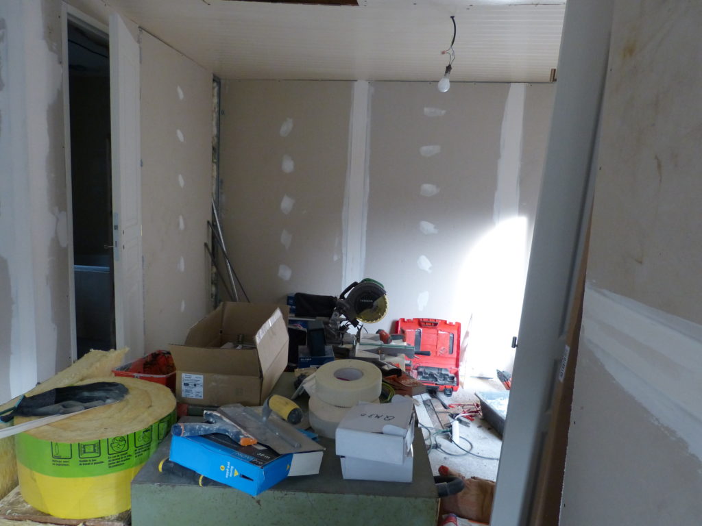 Chantier de rénovation de Manu et Chrystelle, Malakoff, novembre 2012 © Hélène Subrémon DR (photos réalisées dans le cadre du chantier LMS « Histoires de projets »)
