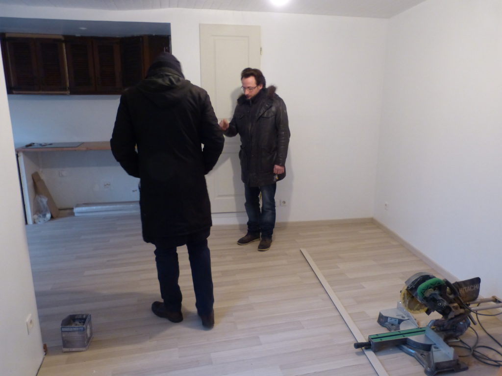 Chantier de rénovation de Manu et Chrystelle, Malakoff, février 2013 © Hélène Subrémon DR (photos réalisées dans le cadre du chantier LMS « Histoires de projets »)