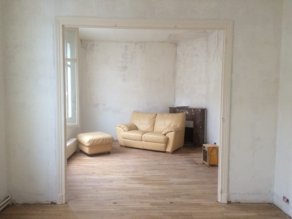 Cécile (habitante), Chantier de rénovation, Orléans, 2017