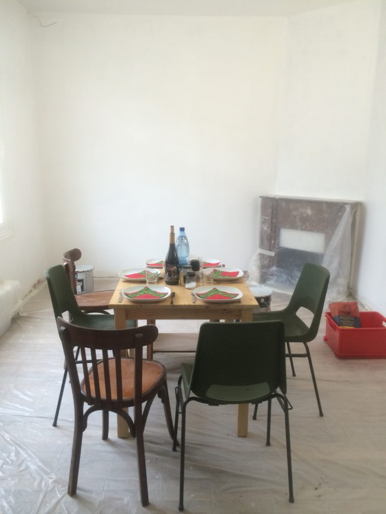 Cécile (habitante), Chantier de rénovation, Orléans, 2017