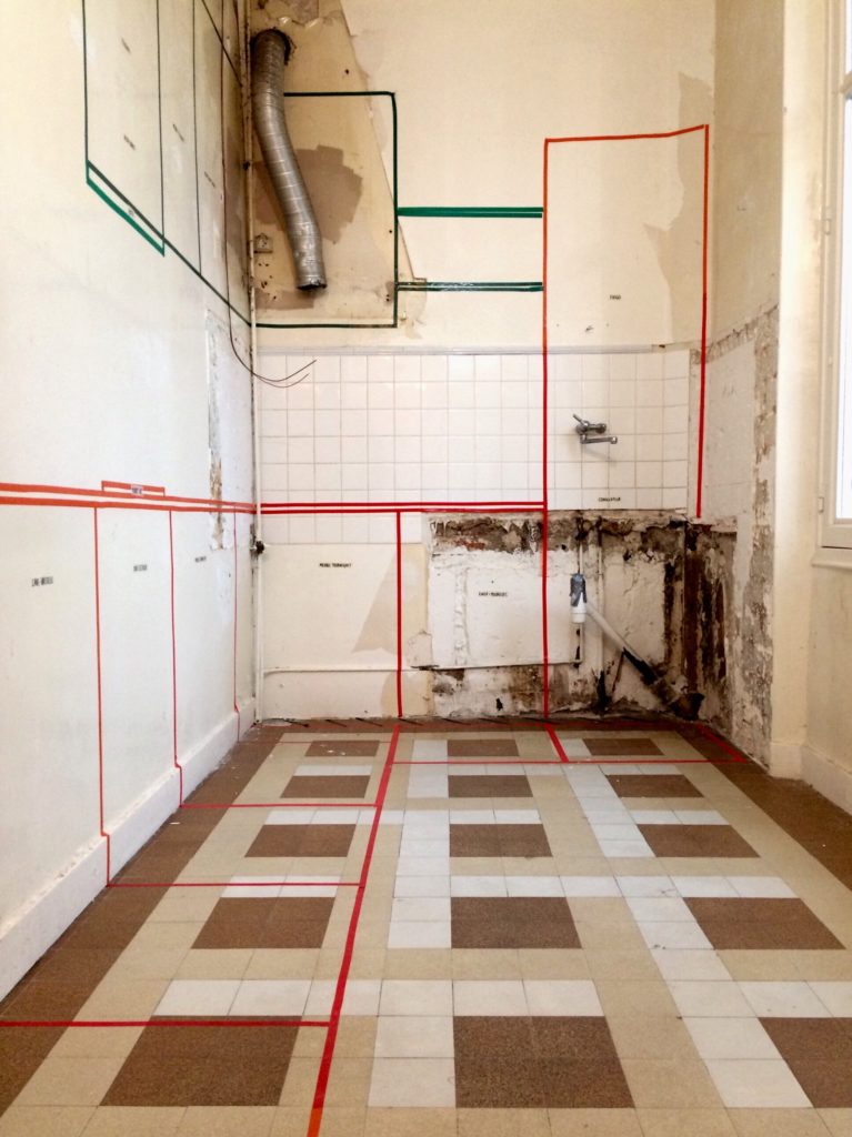 Cécile (habitante), Chantier de rénovation, Orléans, 2017
