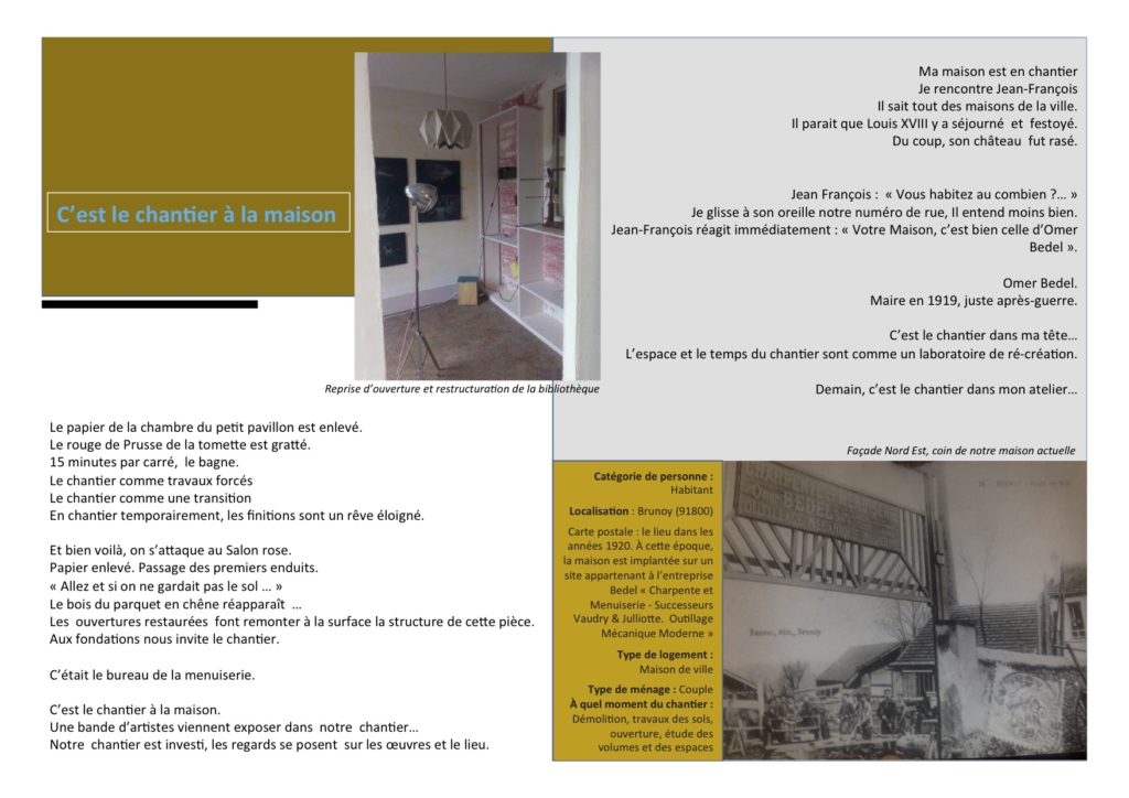 Brunoy (Essonne), maison de ville, ancienne entreprise. Habitant, couple